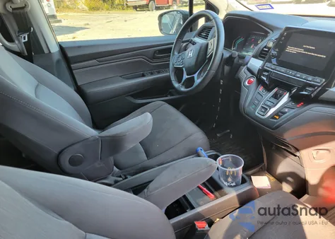 2019 Honda Odyssey Ex z USA, uszkodzony, nr VIN 5FNRL6H57KB136941